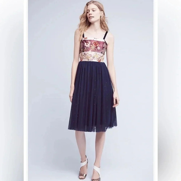 Anthropologie Moulinette Sours Tulle Midi
Dress prom girl core feminine - Picture 1 of 11